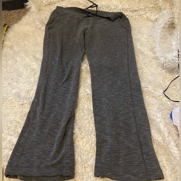 Athleta Quest Metro Slouch Joggers M Charcoal Drawstring Lounge - Picture 1 of 4